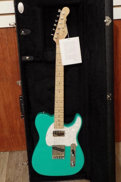 G&L USA ASAT Classic Bluesboy Electric Guitar Belair Green & Case NOS #0581