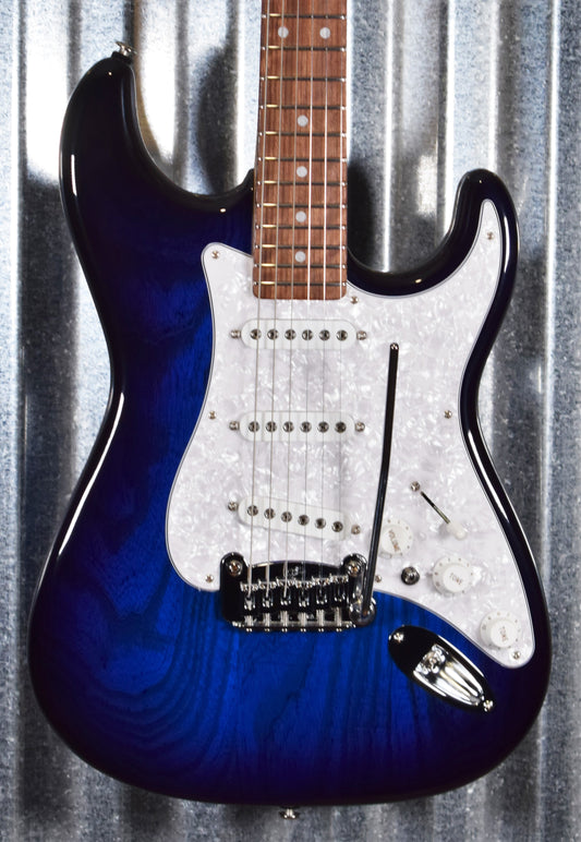 G&L USA Fullerton Deluxe S-500 Blueburst Guitar & Case S500 #5042