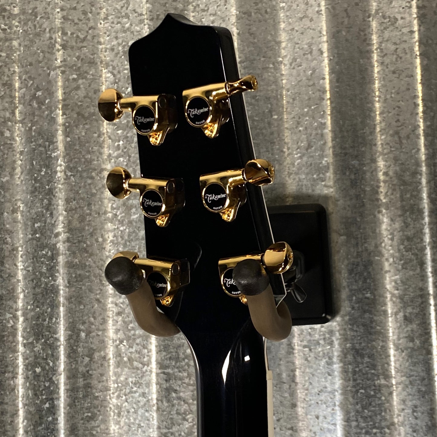 Takamine TSP158C SBL Thinline Acoustic Electric See Thru Black Guitar & Case Japan #0084 Used