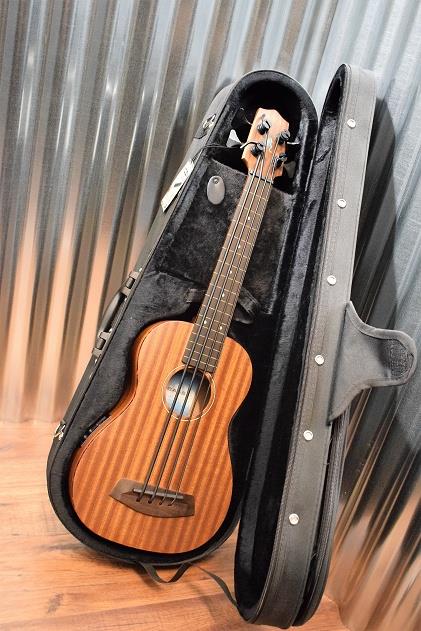 Kala U-Bass SMHG Solid Mahogany Fretless Acoustic Electric U Bass Ukulele & Case