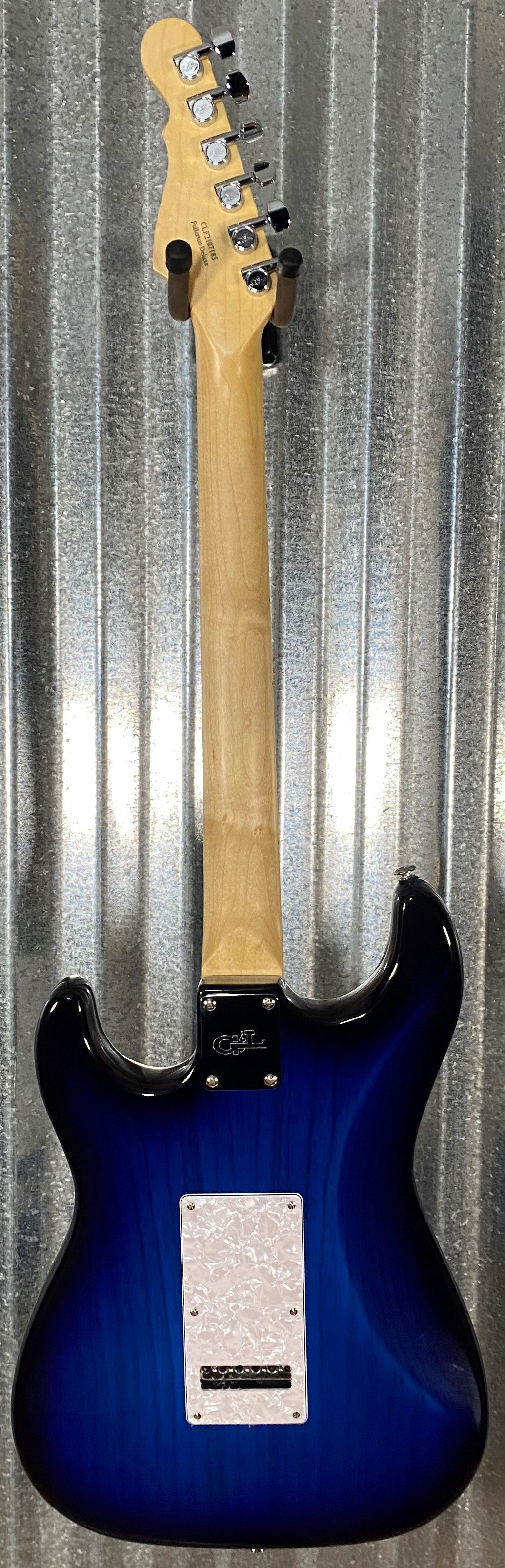G&L USA Fullerton Deluxe S-500 Blueburst Guitar & Bag S500 #7185