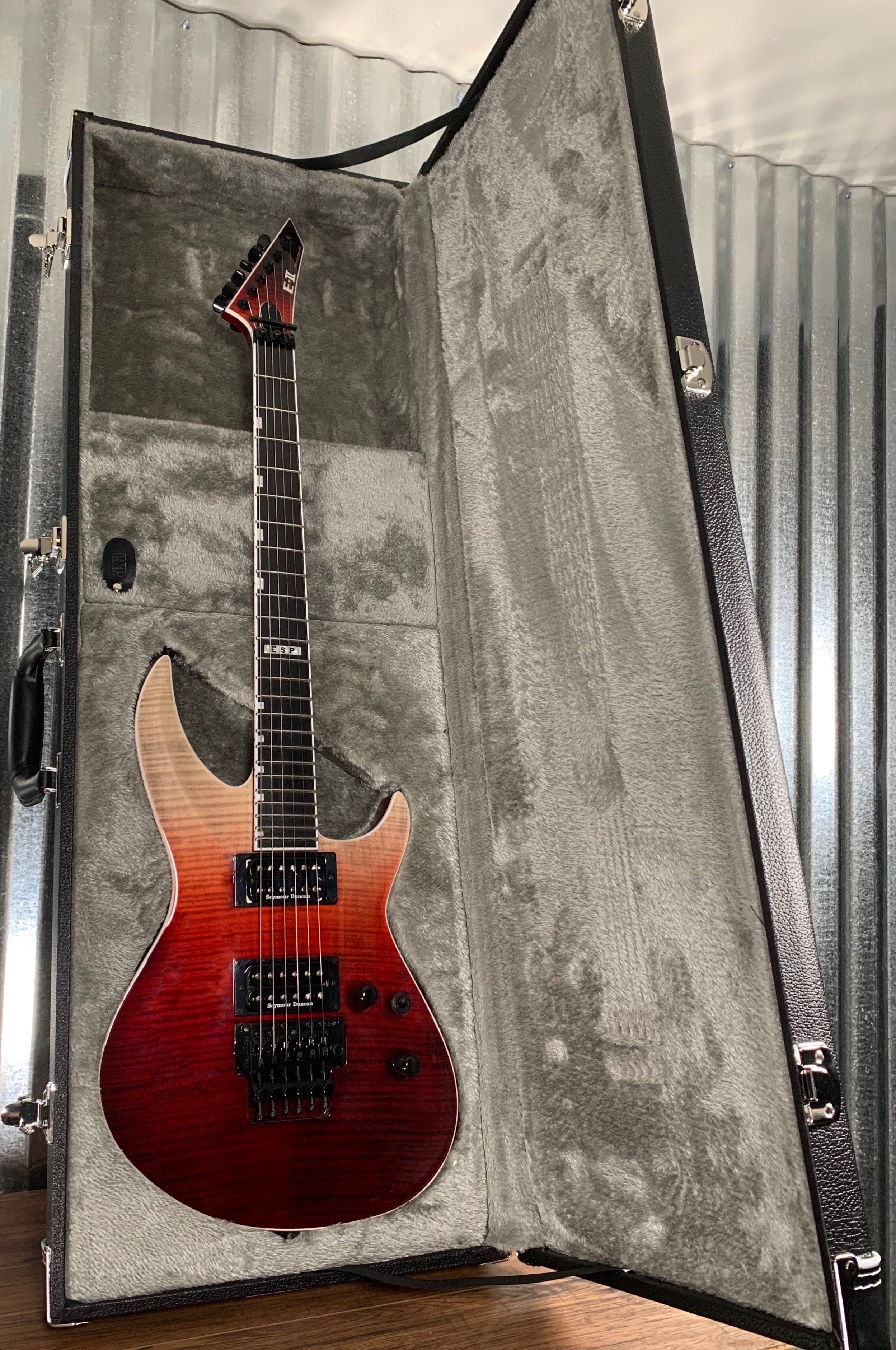 ESP E-II Horizon III Flame Black Cherry Fade Guitar & Case Japan #4635 –  Specialty Traders