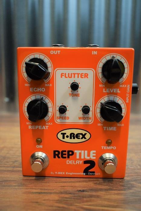 T-Rex Reptile 2 Delay Analog Tape Echo Simulator Guitar Effect Pedal Used #1627