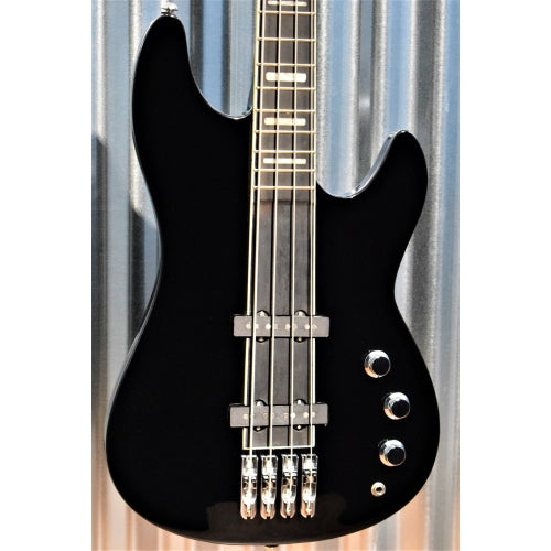 Hagstrom SUSWEB-BLK Super Swede Bass Gloss Back Bass Guitar & Case Demo #0230