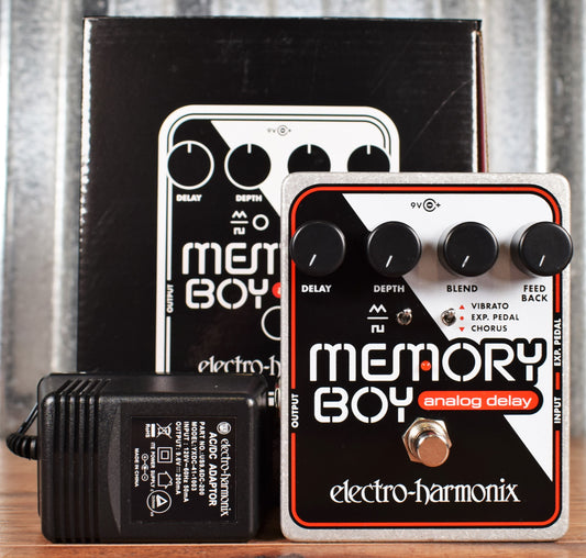 Electro-Harmonix EHX Memory Boy Analog Echo Chorus Vibrato Guitar Effect Pedal