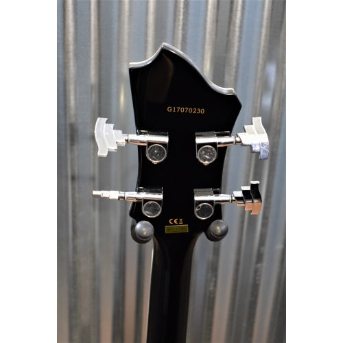 Hagstrom SUSWEB-BLK Super Swede Bass Gloss Back Bass Guitar & Case Demo #0230