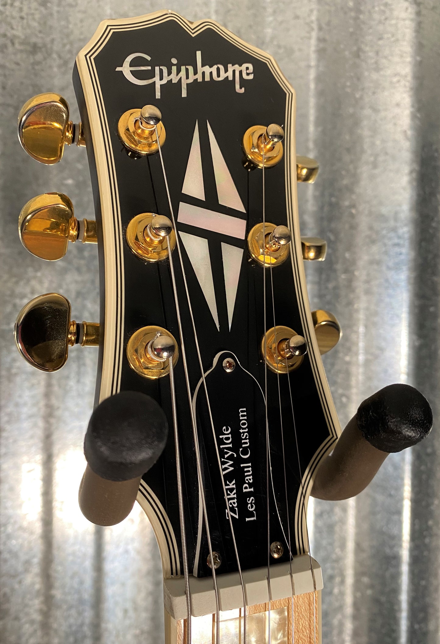 Epiphone Zakk Wylde Signature Bullseye Camo Les Paul Custom Guitar & Case #0928 Used