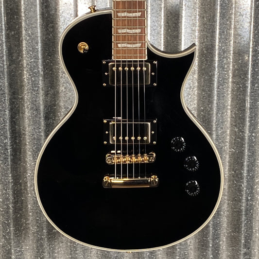 ESP LTD EC-256 EC Series Gloss Black Gold Hardware Guitar LEC256BLK #0651 Used