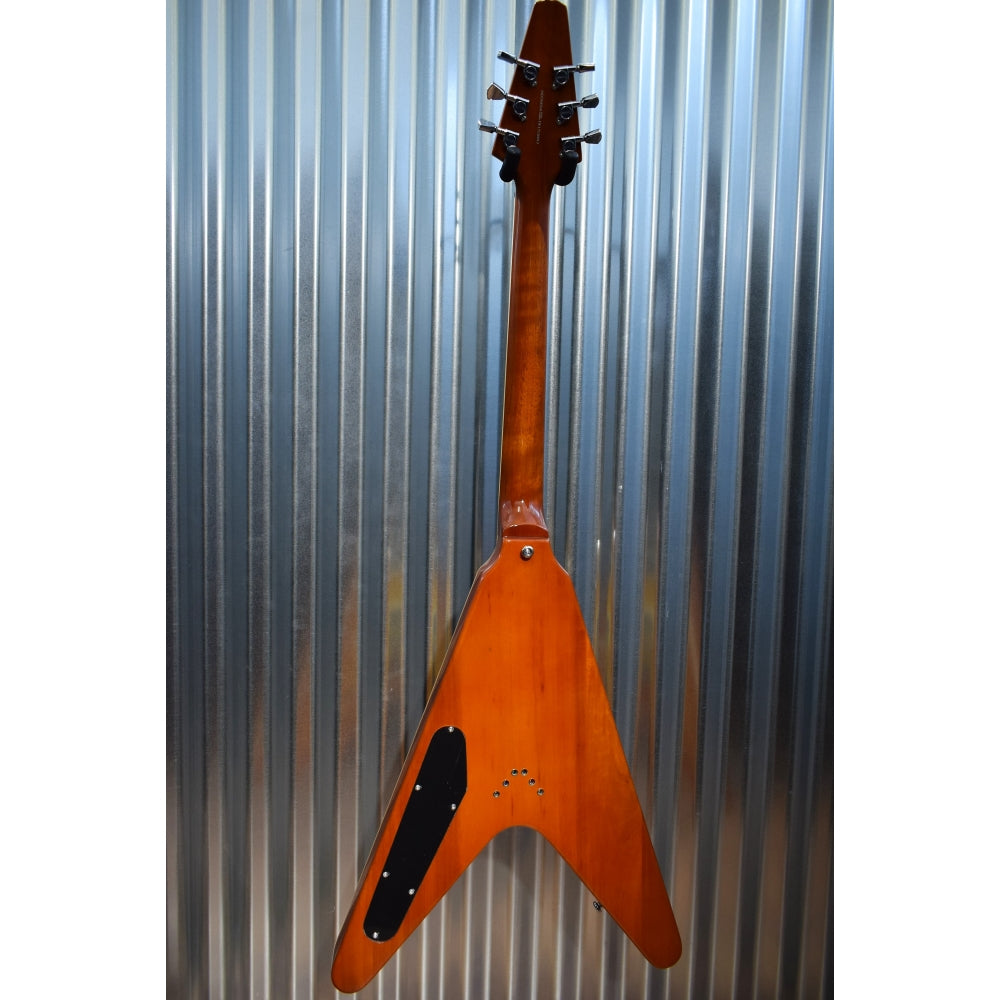 Hamer Vector Mahogany Flying V Cherry Sunburst Electric Guitar & Bag #0013