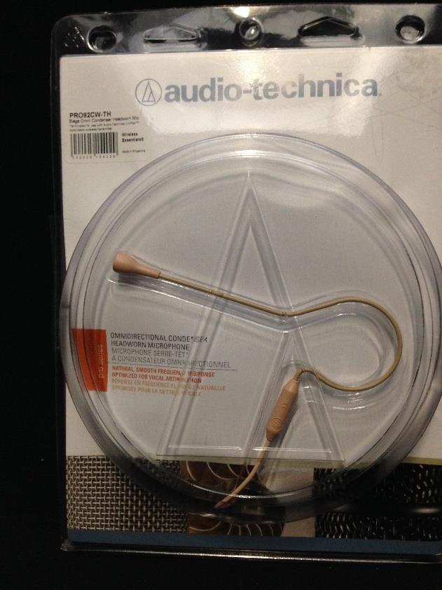 Audio-Technica PRO92CW-TH Omnidirectional Condenser Headworn Microphone *