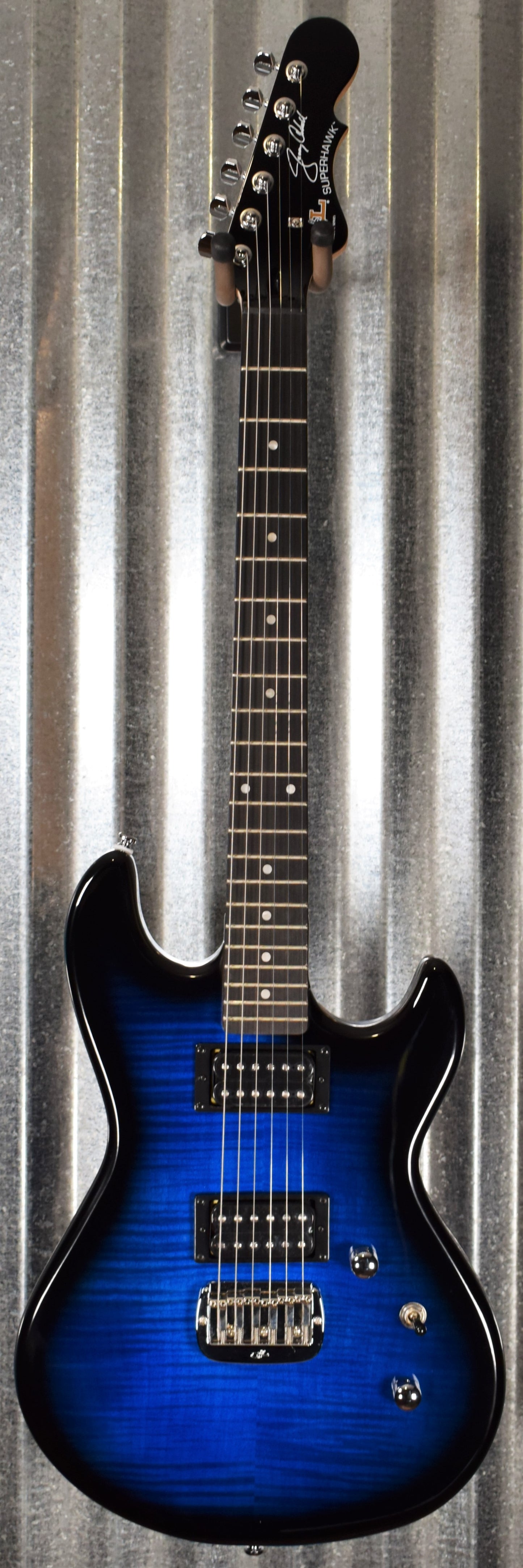 G&L Tribute Jerry Cantrell Superhawk Blue Burst Guitar #3270 Demo