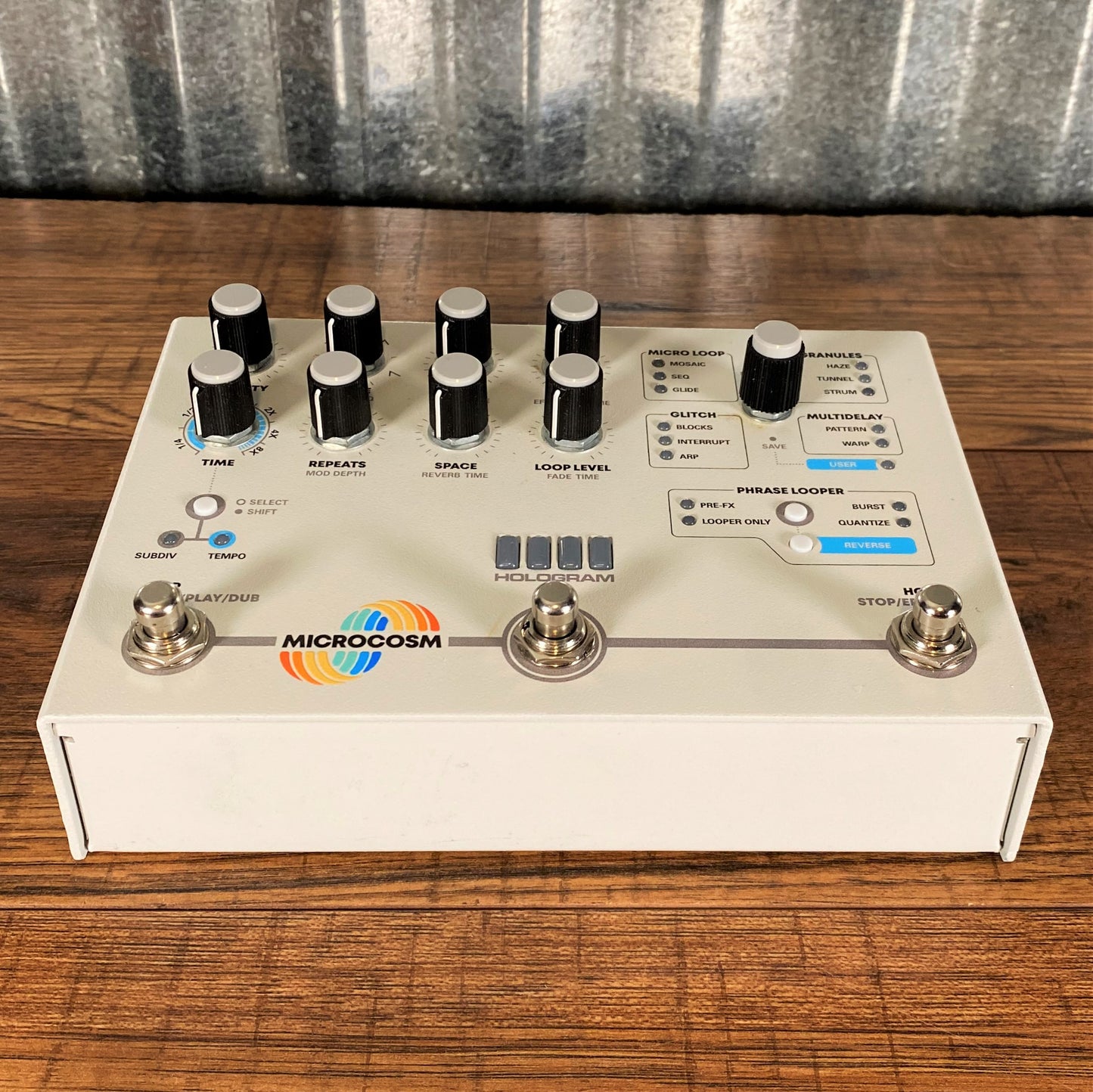 Hologram Electronics Microcosm Granular Looper Sample Delay Multi Effect Guitar Pedal Used