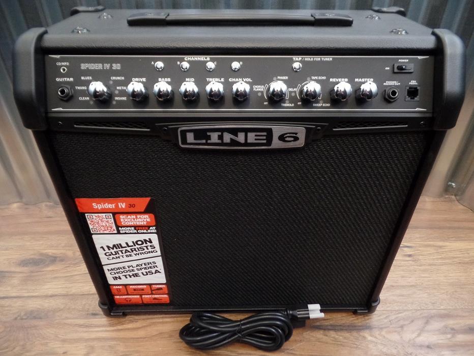 Line 6 Spider IV 30 1x12 30 Watt Combo Amplifier for Electric Guitar #1000 *