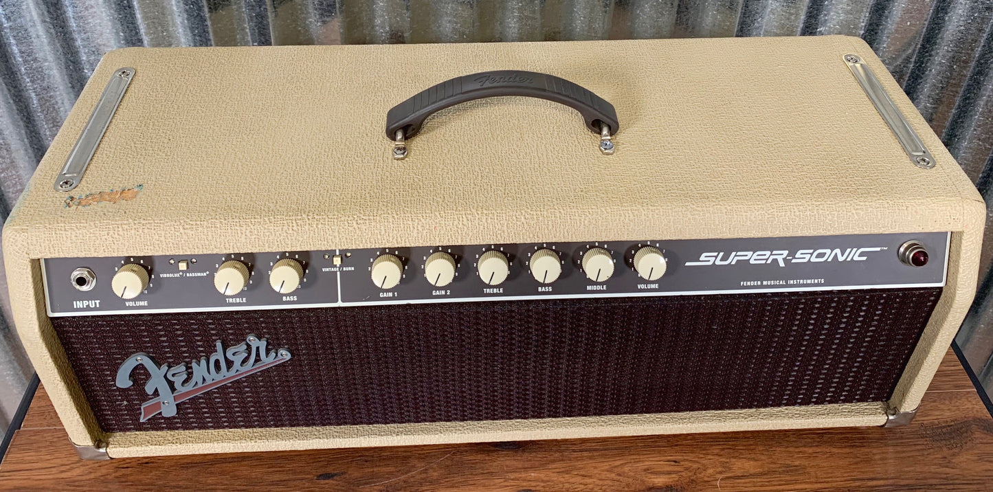 Fender Super Sonic 60 Watt All Tube Guitar Amplifier Head Used