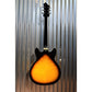 Hagstrom Super VIking SUVIK-TSB Tobacco Sunburst Flame Top Semi-Hollow Guitar & Case #0275