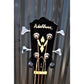 Washburn AB10BK Gloss Black Acoustic Electric Bass & Gig Bag #3462