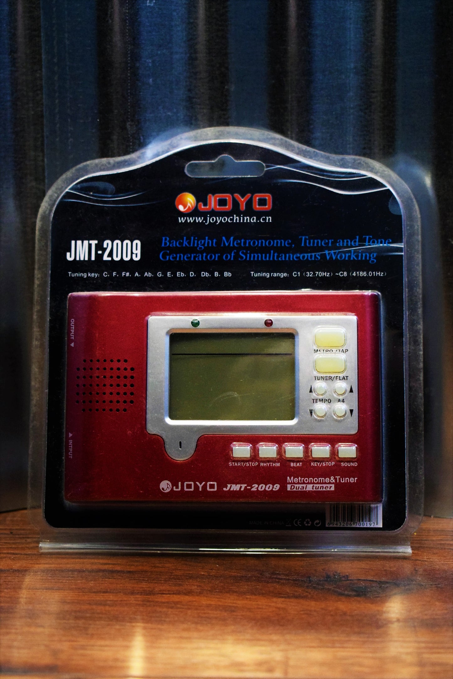 Joyo JMT-2009 Metronome & Chromatic Tuner Guitar Bass Violin Ukulele Red