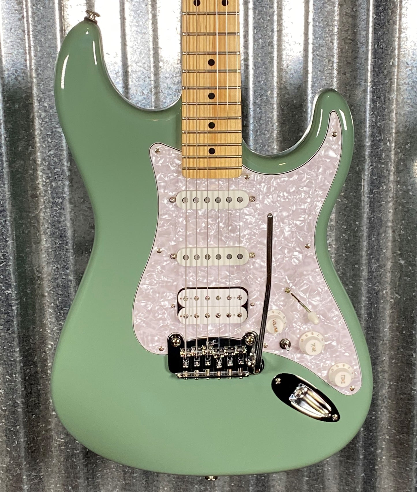 G&L USA 2021 Fullerton Deluxe Legacy HSS 2 Matcha Green Tea Electric Guitar & Bag #1080 Used