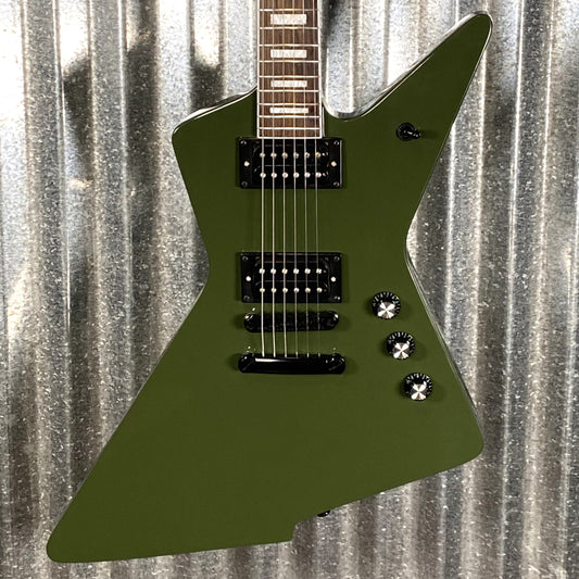 Westcreek Revenge Explorer Army Green Guitar #0266 Used