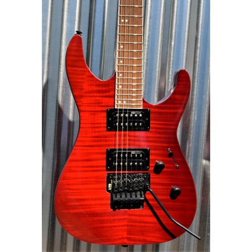 ESP LTD M-200FM See Thru Red Flame Top Guitar LM200FMSTR #1239