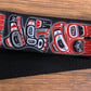 Levy's MPSS2HG-001 2" Sublimation Polyester Guitar Strap Haida Totem Pole Black Red