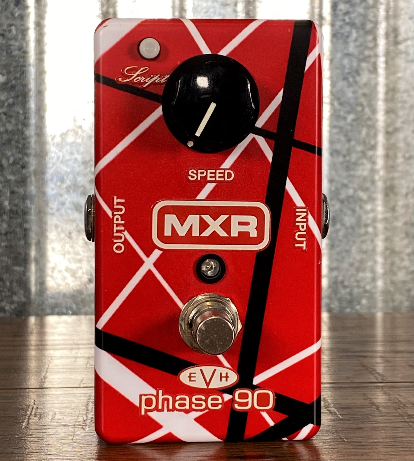 Dunlop MXR EVH90 Original Phase 90 Red White Black Frankenstein Stripe Graphics Guitar Effect Pedal Used