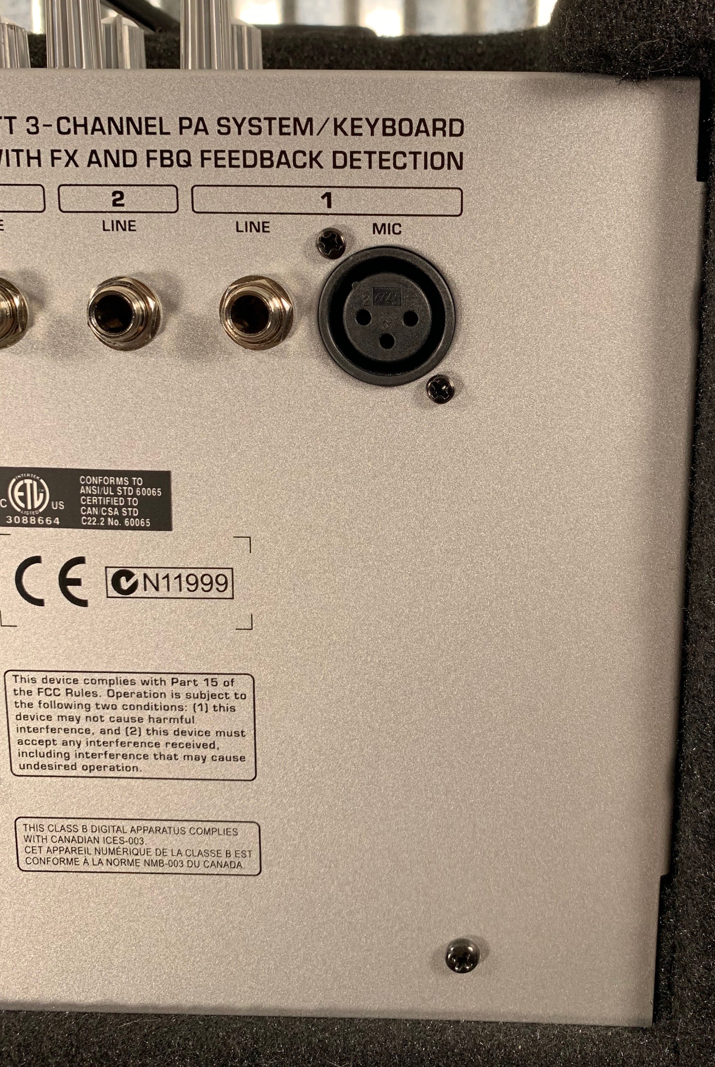 Behringer Ultratone K900FX 90 Watt 3 Channel PA System