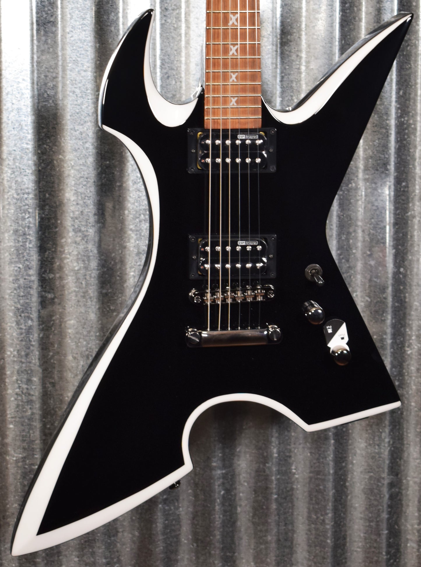 ESP LTD MAX-200 Max Cavalera Black White Bevel Guitar LMAX200RPRBW #1043