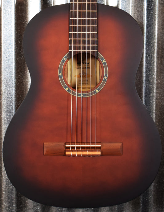 Ortega R55BFT Solid Top Nylon String Acoustic Guitar Bourbon Fade #0158
