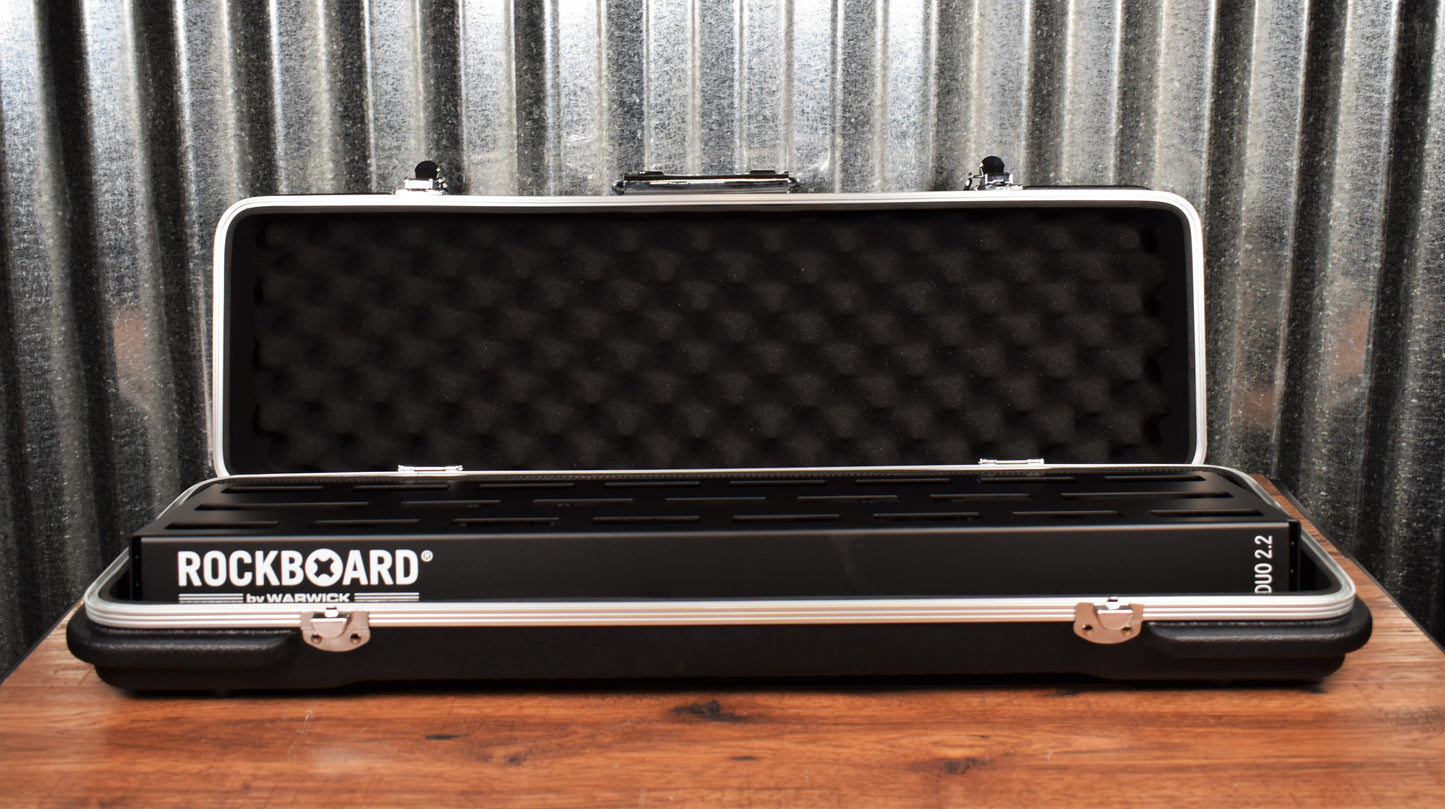 Warwick Rockboard Duo 2.2 A Guitar Effect Pedalboard & ABS Hard Case