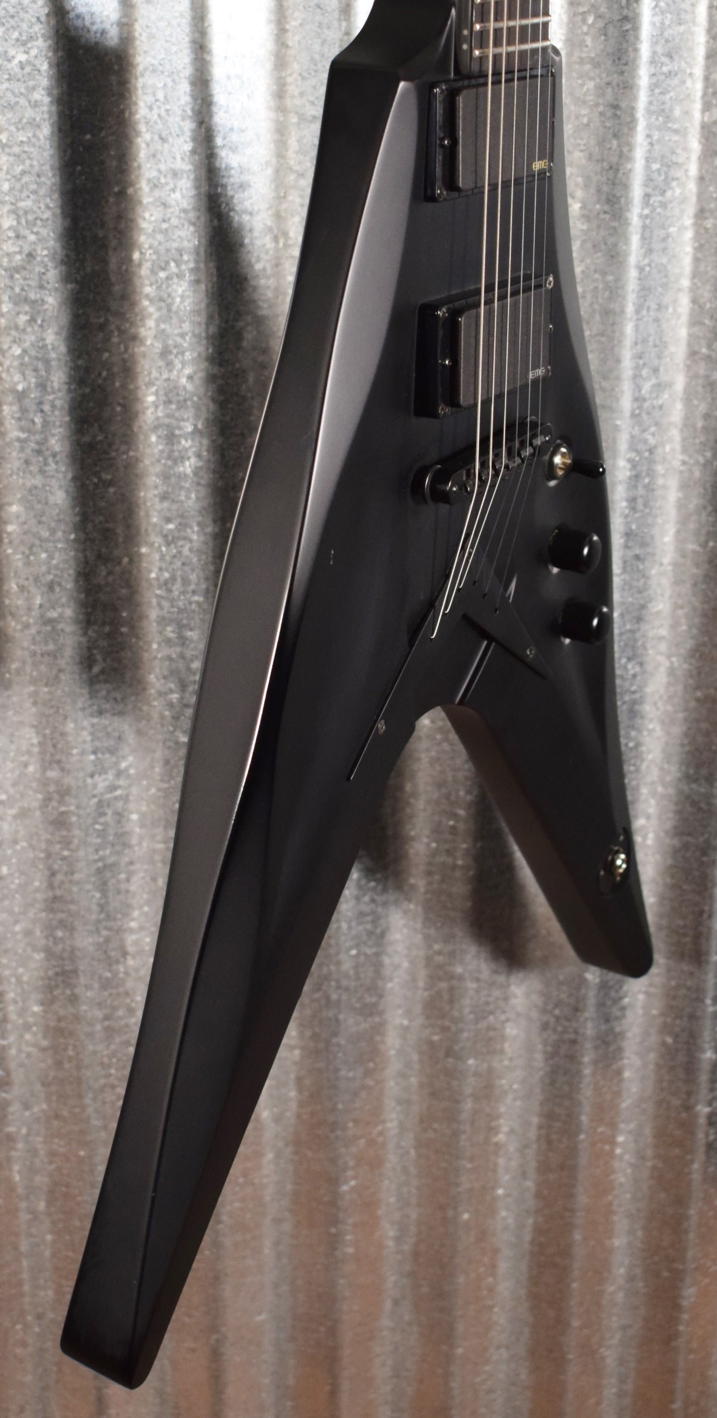 DBZ Diamond CAVSTE-MTB Cavallo Elite Flying V Black Satin Guitar #0338 Used