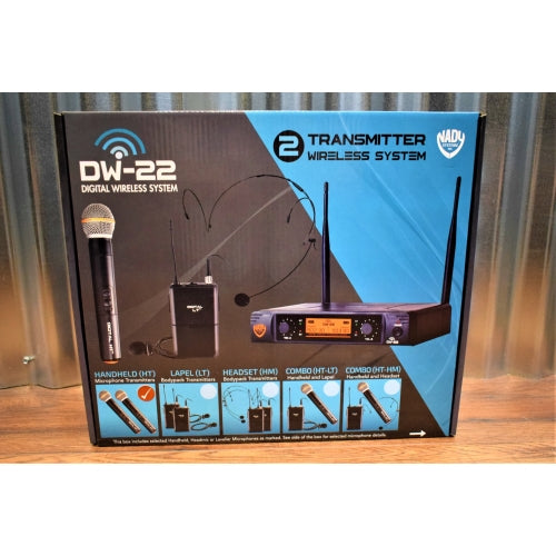 Nady Audio DW 22 HT Digital Wireless System Dual Handheld