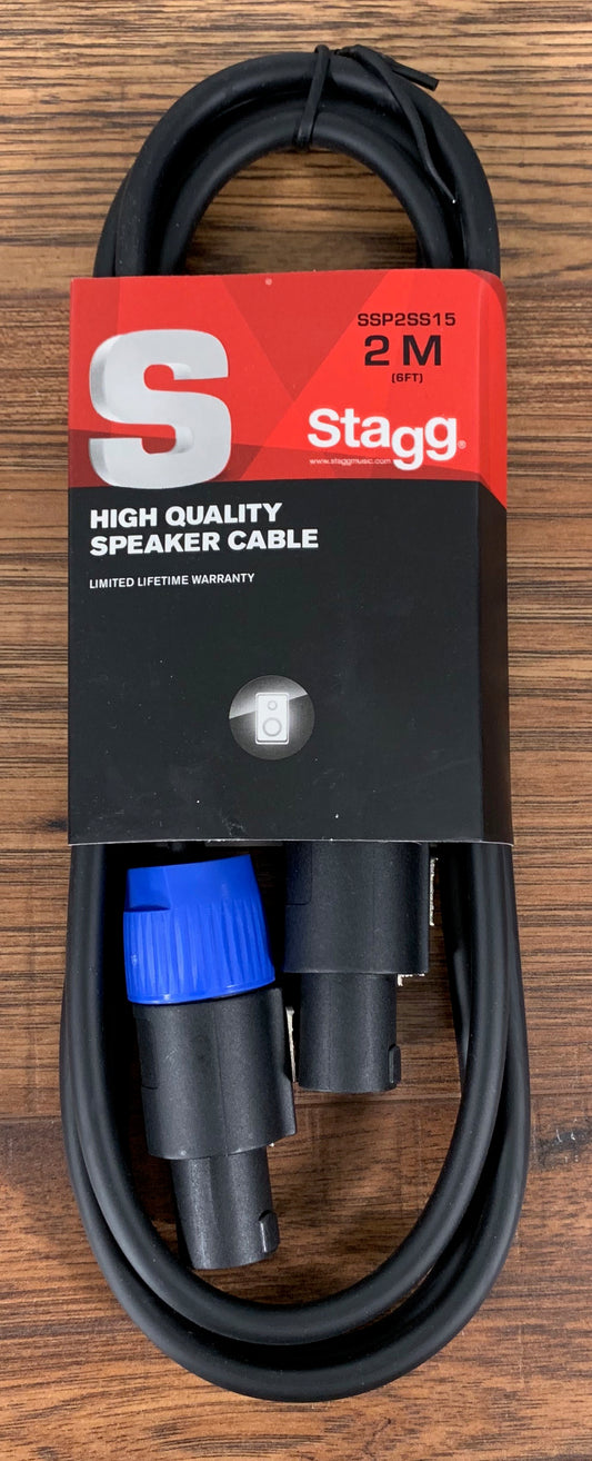 Stagg SSP2SS15 2M 6ft 16GA Speak-On to Speak-On Speaker Cable