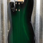 G&L USA JB-5 Greenburst 5 String Jazz Bass Rosewood Satin Neck & Case #7059