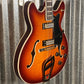 Hagstrom VIK67-G-VSB '67 Viking II Semi Hollow Vintage Sunburst Guitar #0398