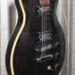 Hamer Archtop Flame Trans Black Double Cut Guitar SATF-TBK #0131