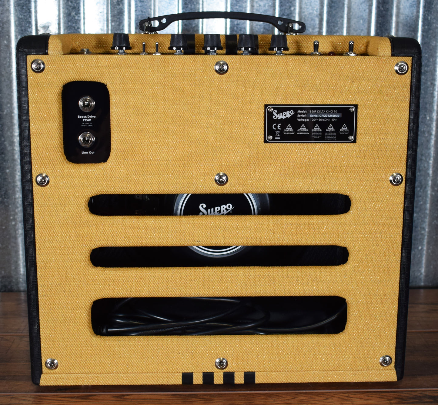 Supro Delta King 10  All Tube 5 Watt 10" Guitar Combo Amplifier Tweed Black 1820RTB