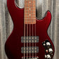 G&L USA CLF L-2500 S750 Ruby Red Metallic 5 String Bass & Case #1323