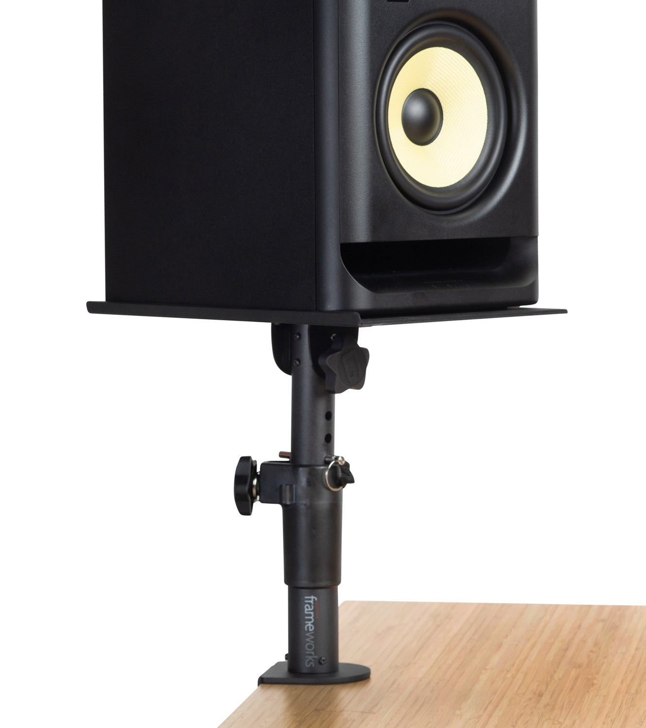 Gator Frameworks Clamp-On Adjustable Height Studio Monitor Speaker Stand Pair