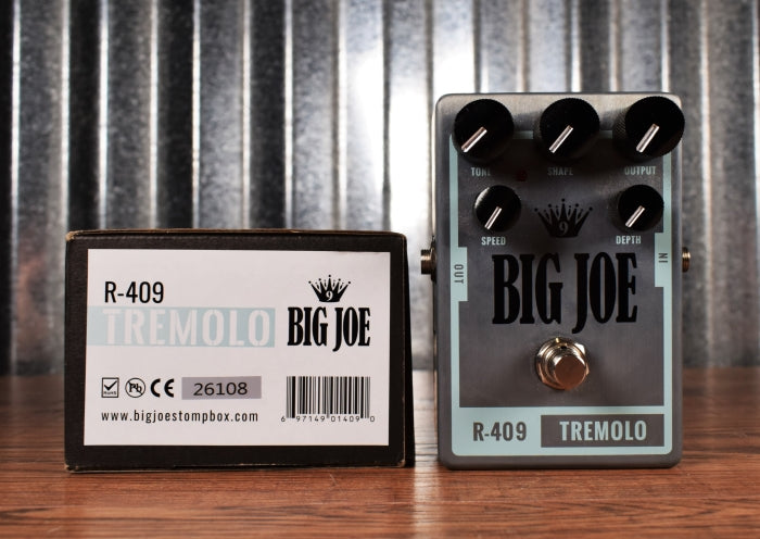 Big Joe Stomp Box Company Analog Tremolo R-409 Raw Series Guitar Effects Pedal Used