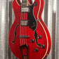 Hagstrom VIKB-WCT Viking 4 String Semi Hollow Short Scale Bass Wild Cherry Transparent #0622