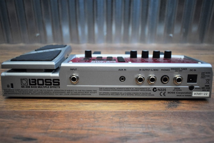 Boss ME-20B Bass Multi Effect Pedal & AC Power Adapter Used