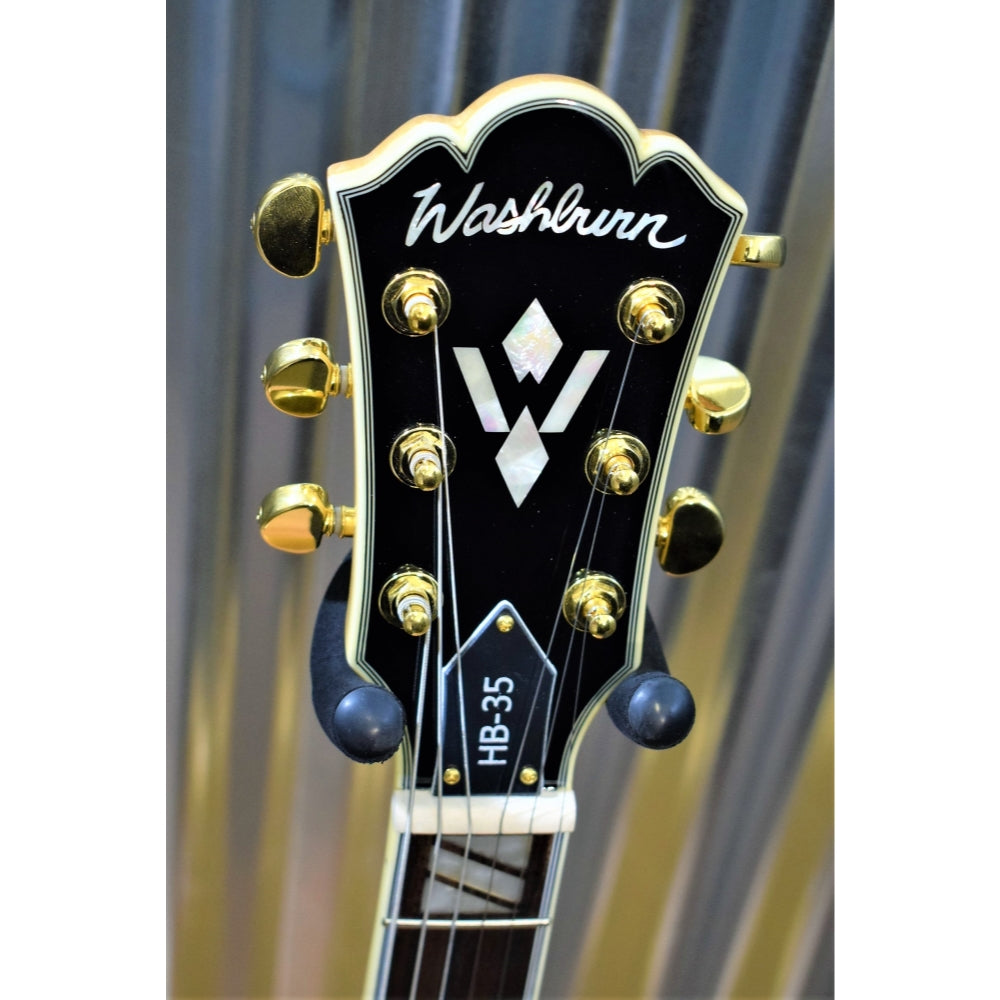 Washburn HB35NK Semi Hollow Electric Guitar Natural Flame