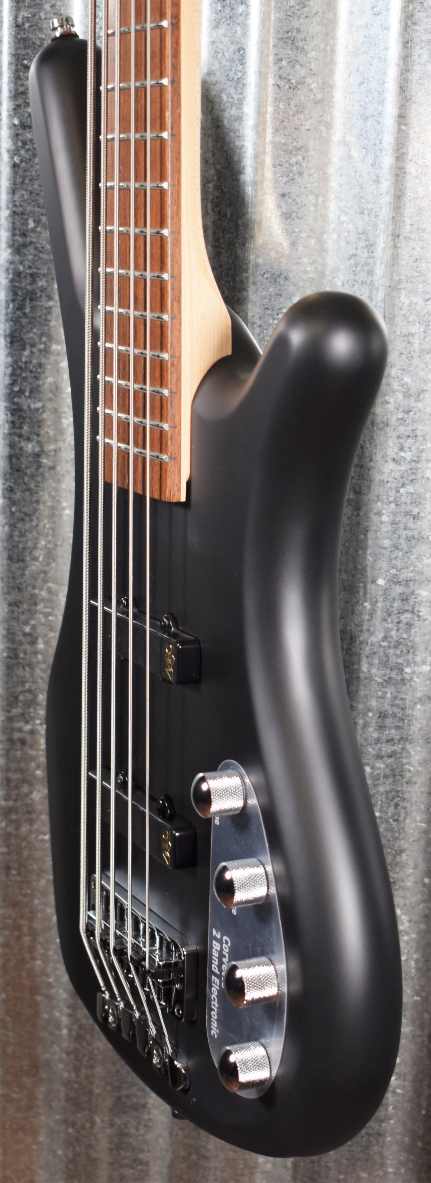 Warwick Rockbass Corvette Basic Satin Nirvana Black Active 5 String Bass & Bag #3720