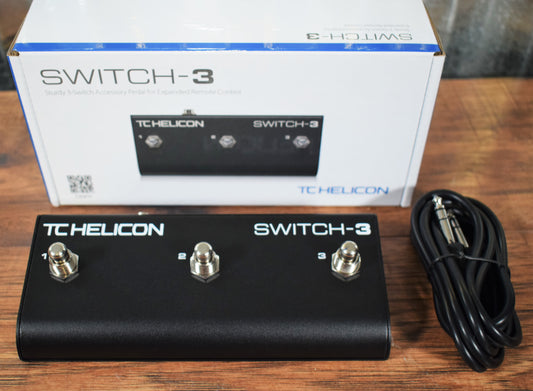 TC Helicon TC Electronic Switch 3 Button Guitar Effect Remote Control Footswtich Pedal