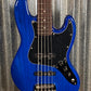 G&L USA JB-5 Clear Blue 5 String Jazz Bass Rosewood Satin Neck & Case JB5 #3175