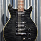 Hamer Archtop Flame Trans Black Double Cut Electric Guitar SATF-TBK #0188