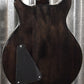 Hamer Archtop Flame Trans Black Double Cut Guitar SATF-TBK Blem #0675