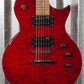 ESP LTD EC-100QM See-Thru Black Cherry Guitar #3557 Used
