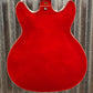 Hagstrom VIKB-WCT Viking 4 String Semi Hollow Short Scale Bass Wild Cherry Transparent #0801